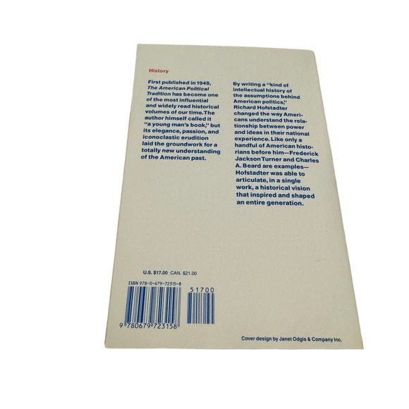 Book / The American Political Tradition by Richard Hofstadter. GUC - Picture 3 of 3